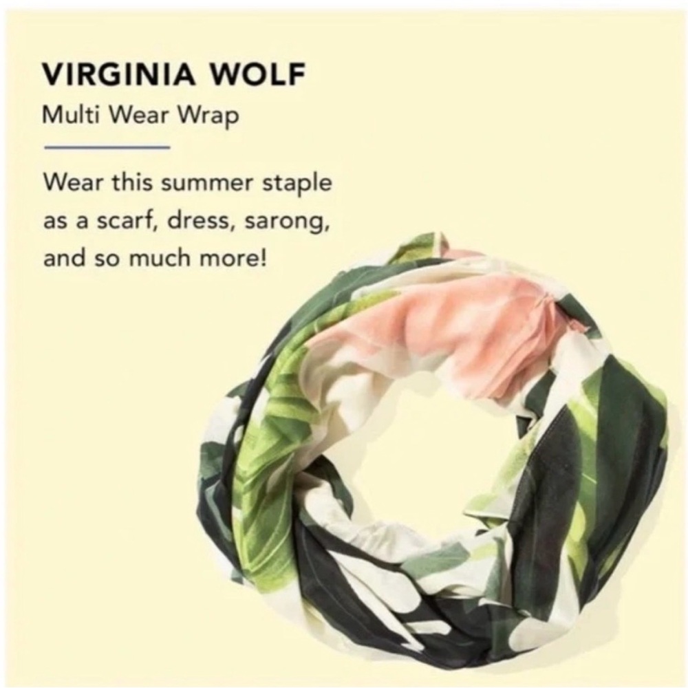 Virginia Wolf Floral Print Wrap/Scarf - Picture 2 of 13